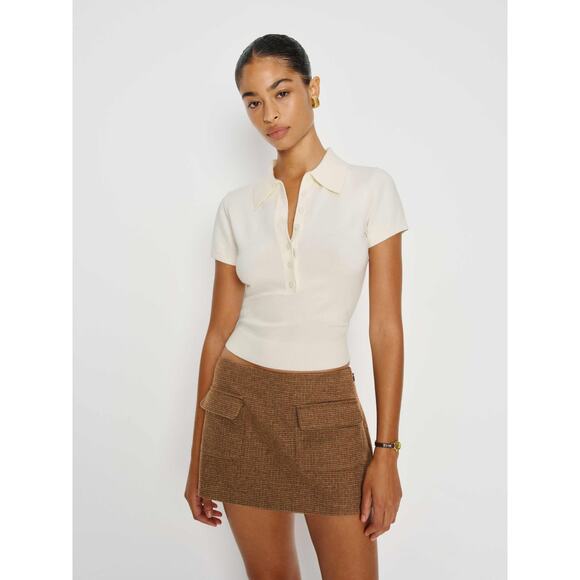 Reformation Low-Rise Brown Calloway Skort Size 2